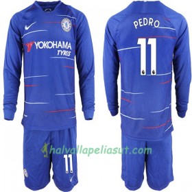 Jalkapallo Pelipaidat Chelsea Pedro 11 Lasten Kotipaita 2018-2019 Pitkähihainen